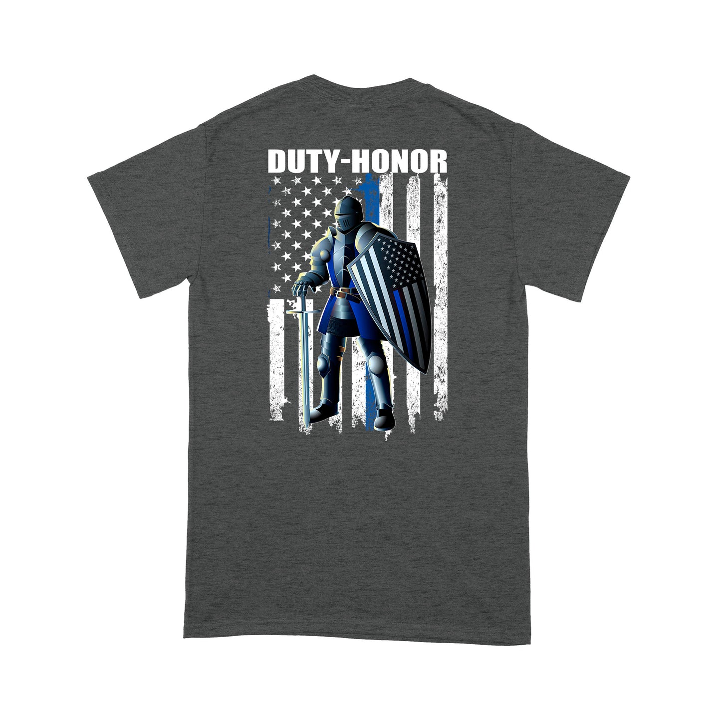 Duty Honor Thin Blue Lines T-Shirt Special Gift For Policeman