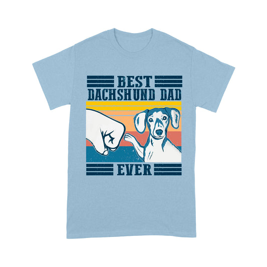 Best Dachshund Dad T shirt DL