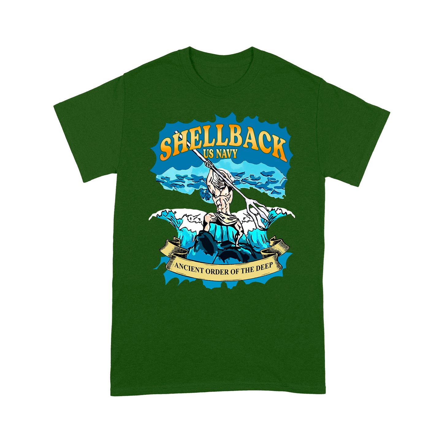 Shellback US Navy Ancient Order Of The Deep Standard T-Shirt Amazing Gift For Dad Papa Grandpa