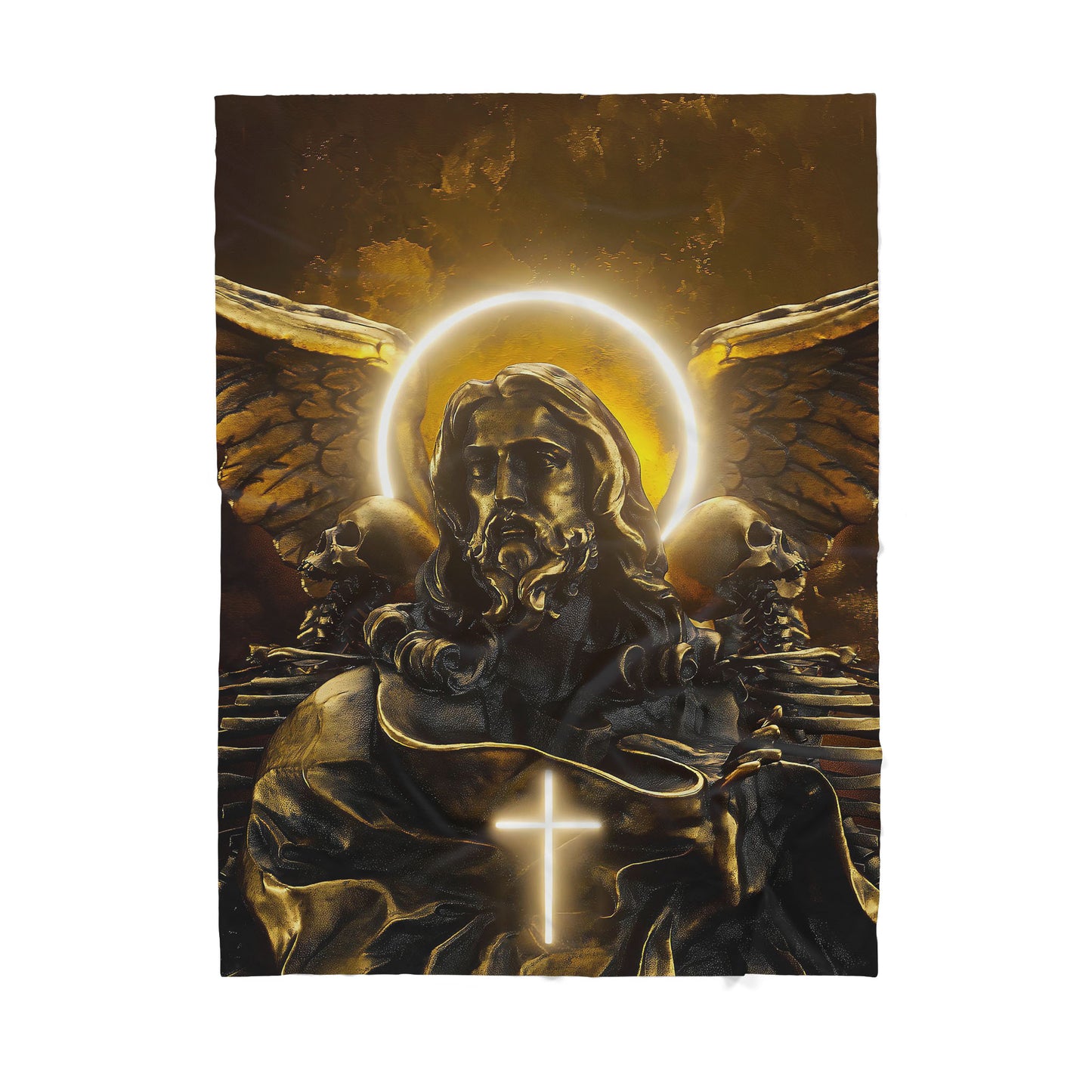 Premium Christian Maria memento mori style blanket - Best gift for Christian -sherpa blanket TT