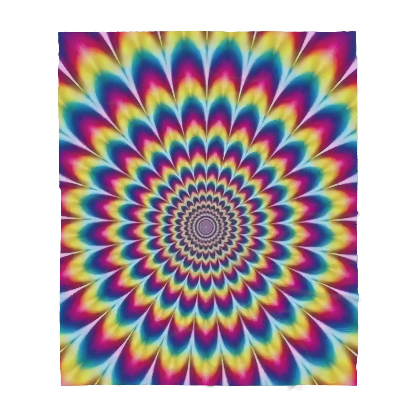 Colorful Hippie Pattern Sherpa Blanket