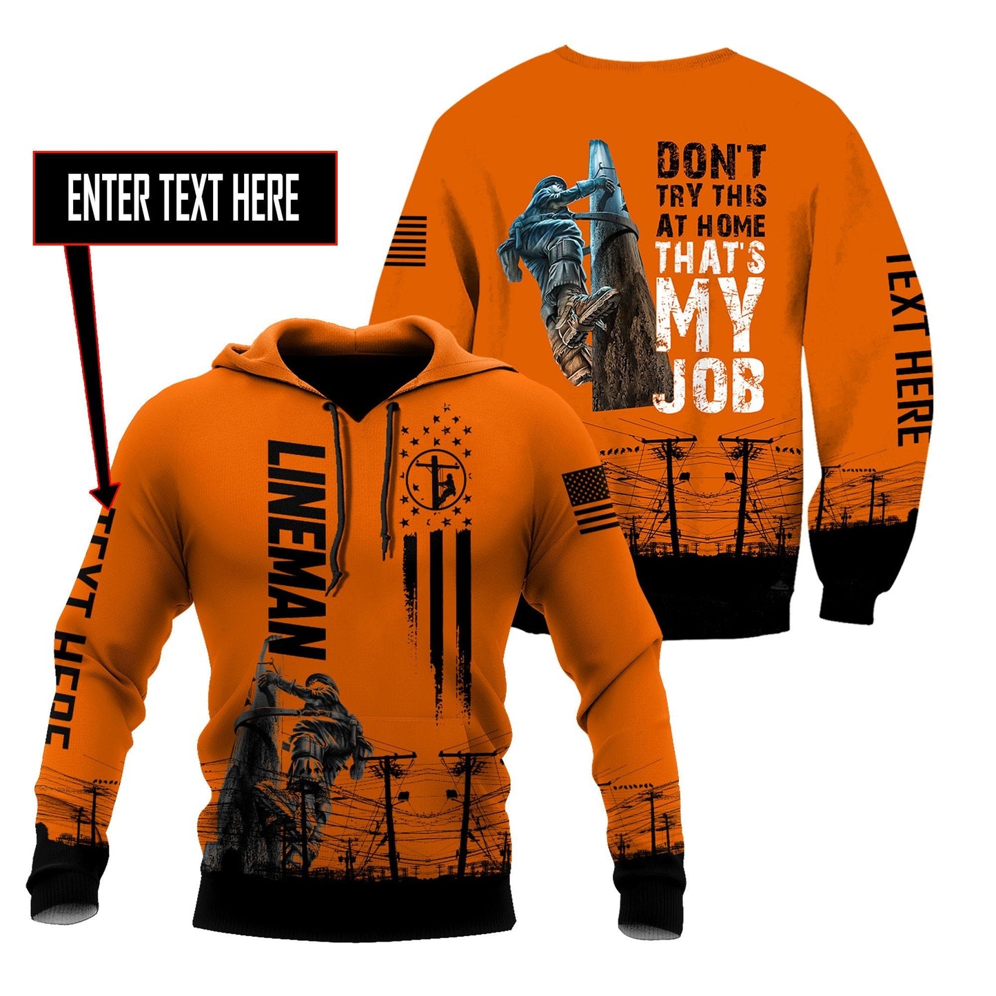 Premium Lineman All Over Printed Personalized Shirts MEI
