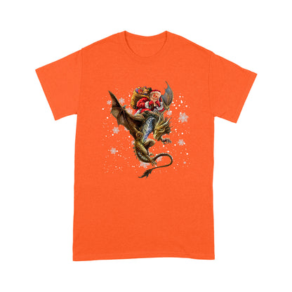 Santa Clause On Dragon T-shirt MEI