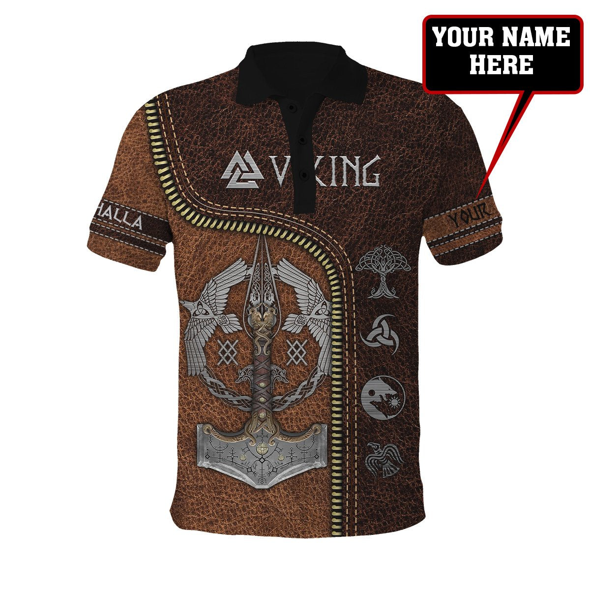 Customize Name Viking 3D All Over Printed Unisex Shirts