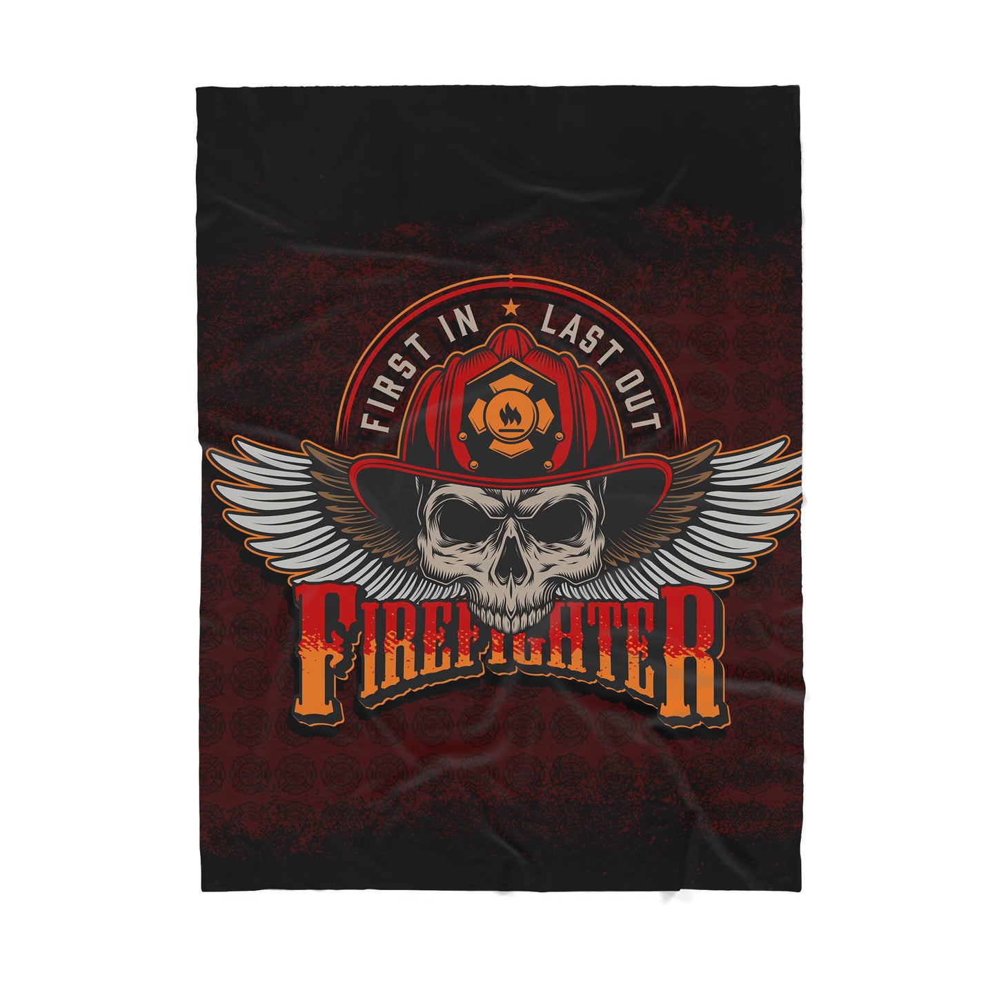 Skull With Wings Sherpa Blanket