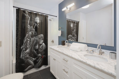 Ride or die Set-Home Decor-Printify-Combo Shower Curtains + Towel + bath mats (20% OFF)-Vibe Cosy™