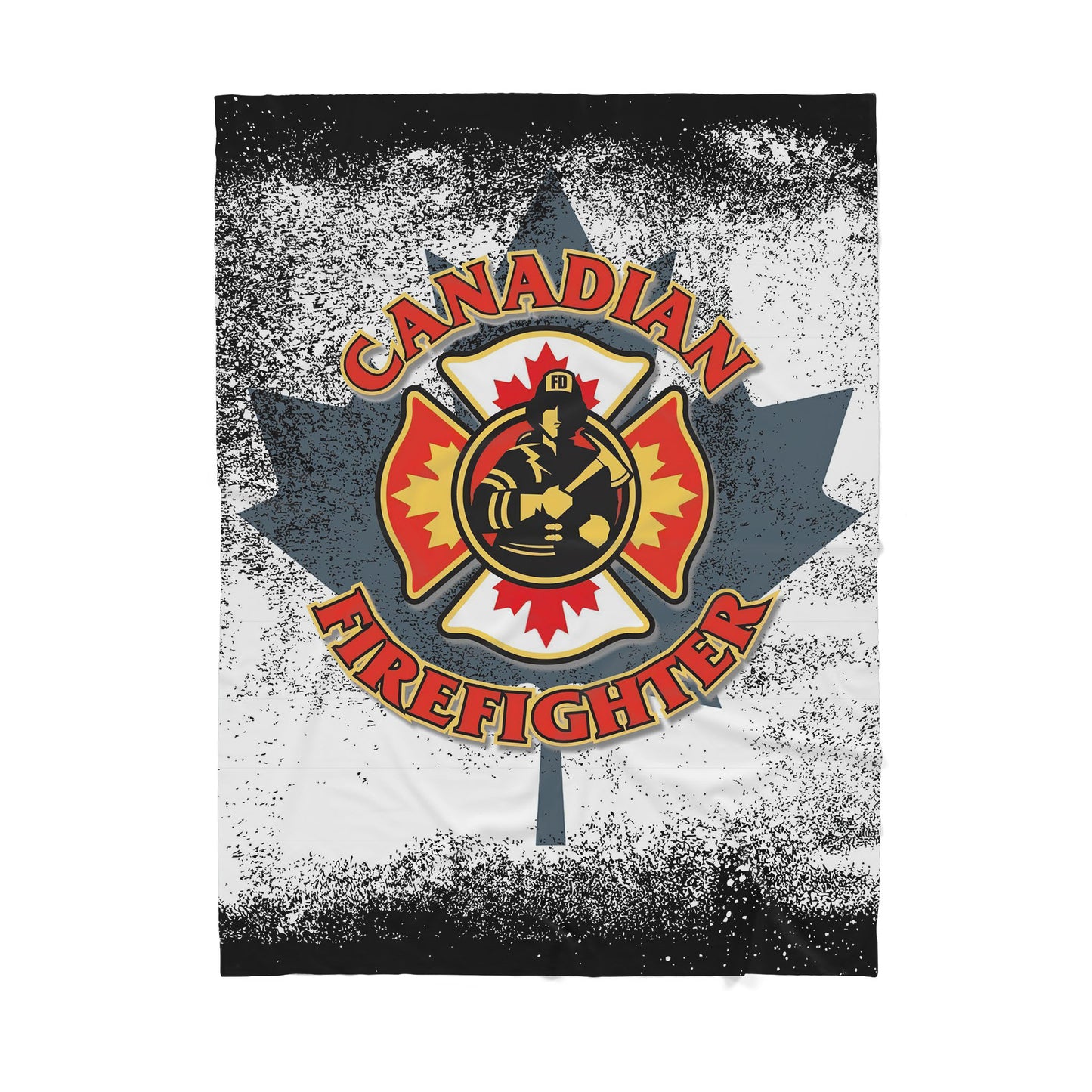 Custom Blanket Canadian Firefighter Sherpa Blanket TQH