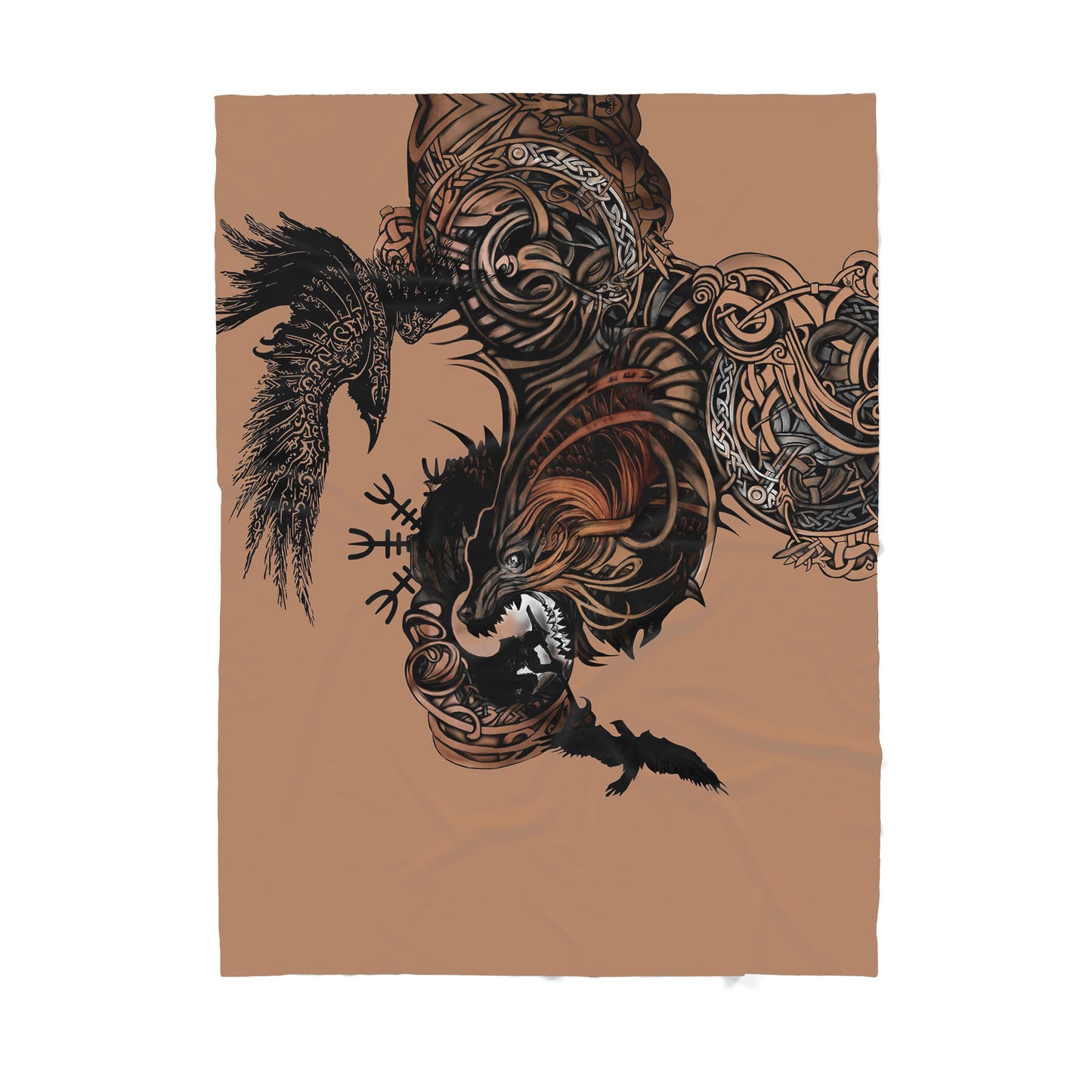 Custom Blanket Wolf Sherpa Blanket ML