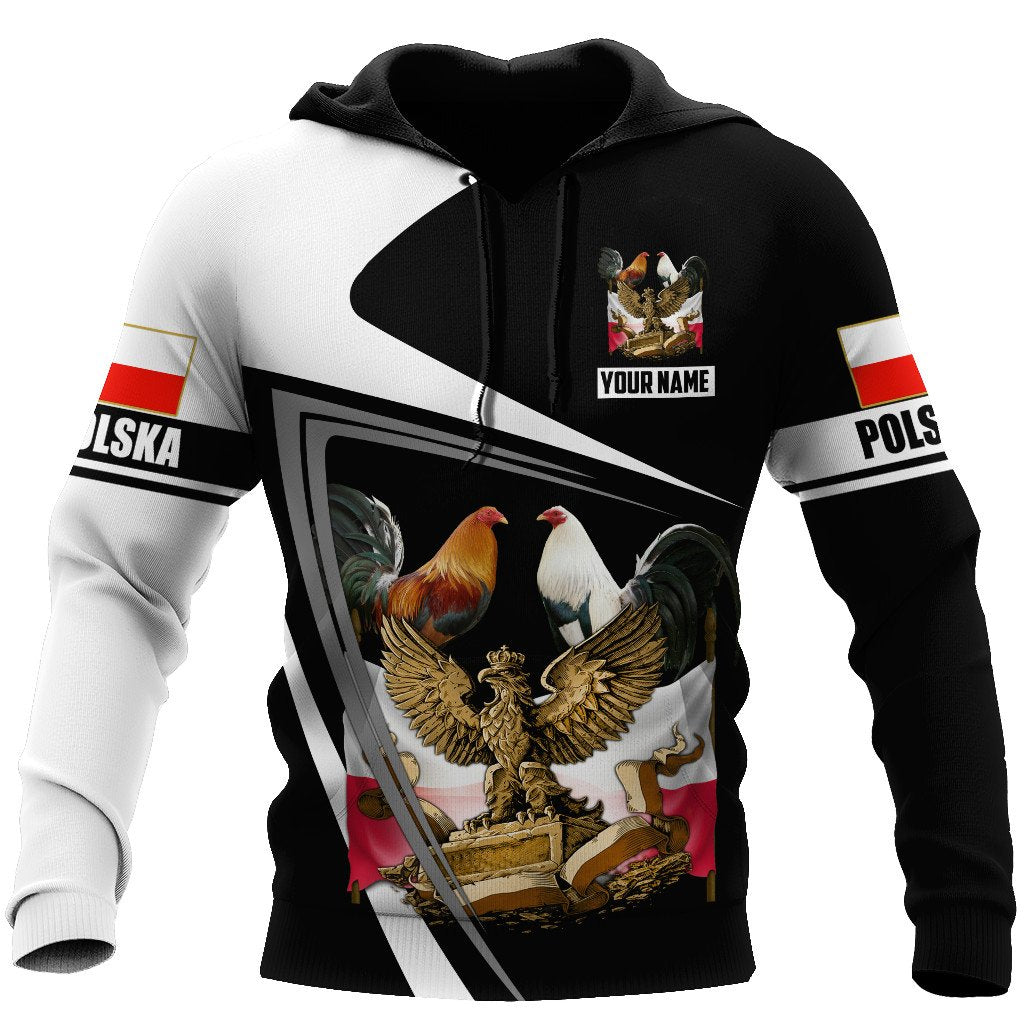 Personalized Polska Rooster 3D All Over Printed Unisex Hoodie