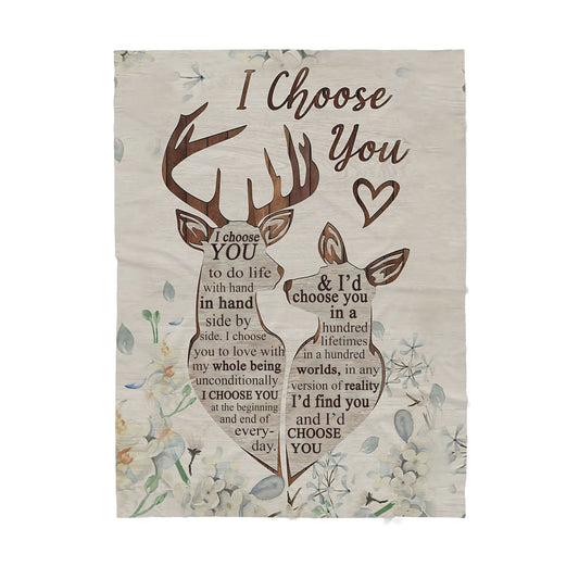 Custom Blanket Deer Sherpa Blanket TA