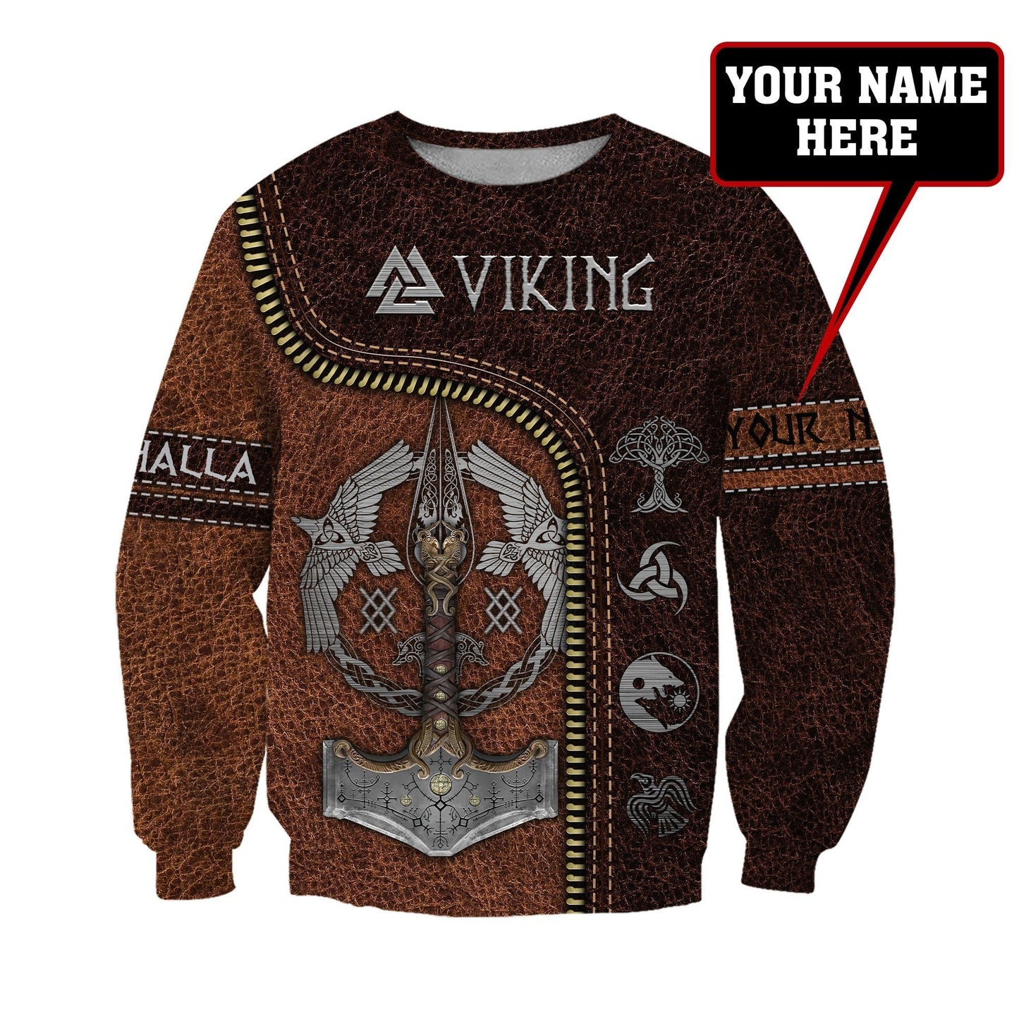 Customize Name Viking 3D All Over Printed Unisex Shirts
