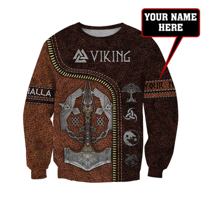 Customize Name Viking 3D All Over Printed Unisex Shirts