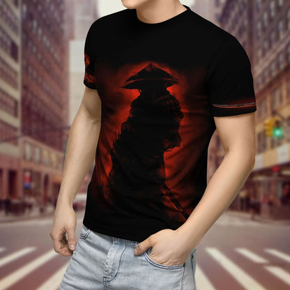 Customize Name Samurai Tattoo Japan 3D All Over Printed Unisex Shirt