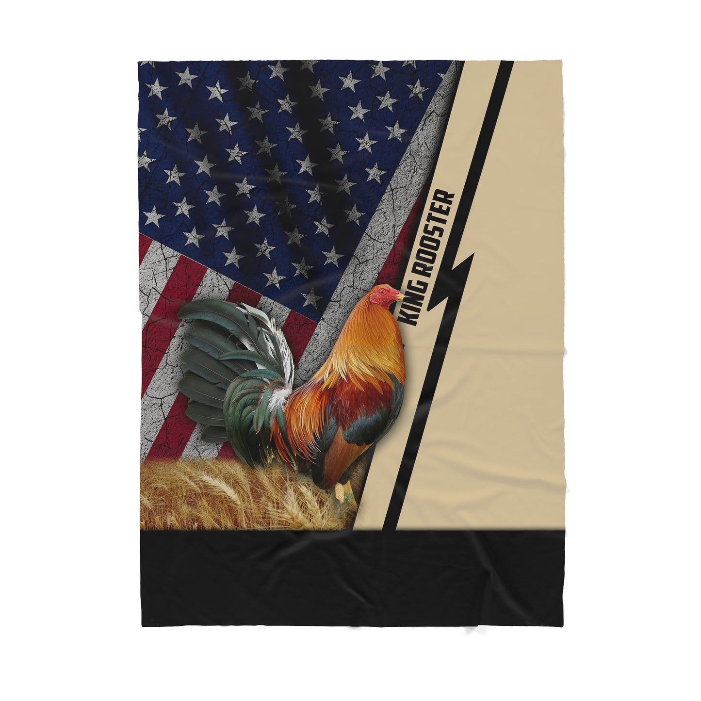 InfiniteStore 3D Printed Rooster Sherpa Blanket ML