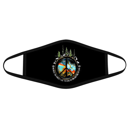 Camping Face Mask DL - Into the Forest I go John Muir Quotes Face Mask