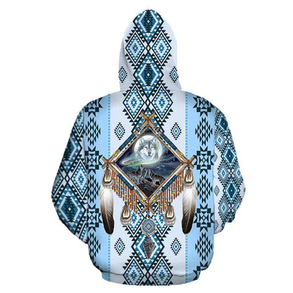 Wolf Native American 3D All Over Printed Unisex Shirts