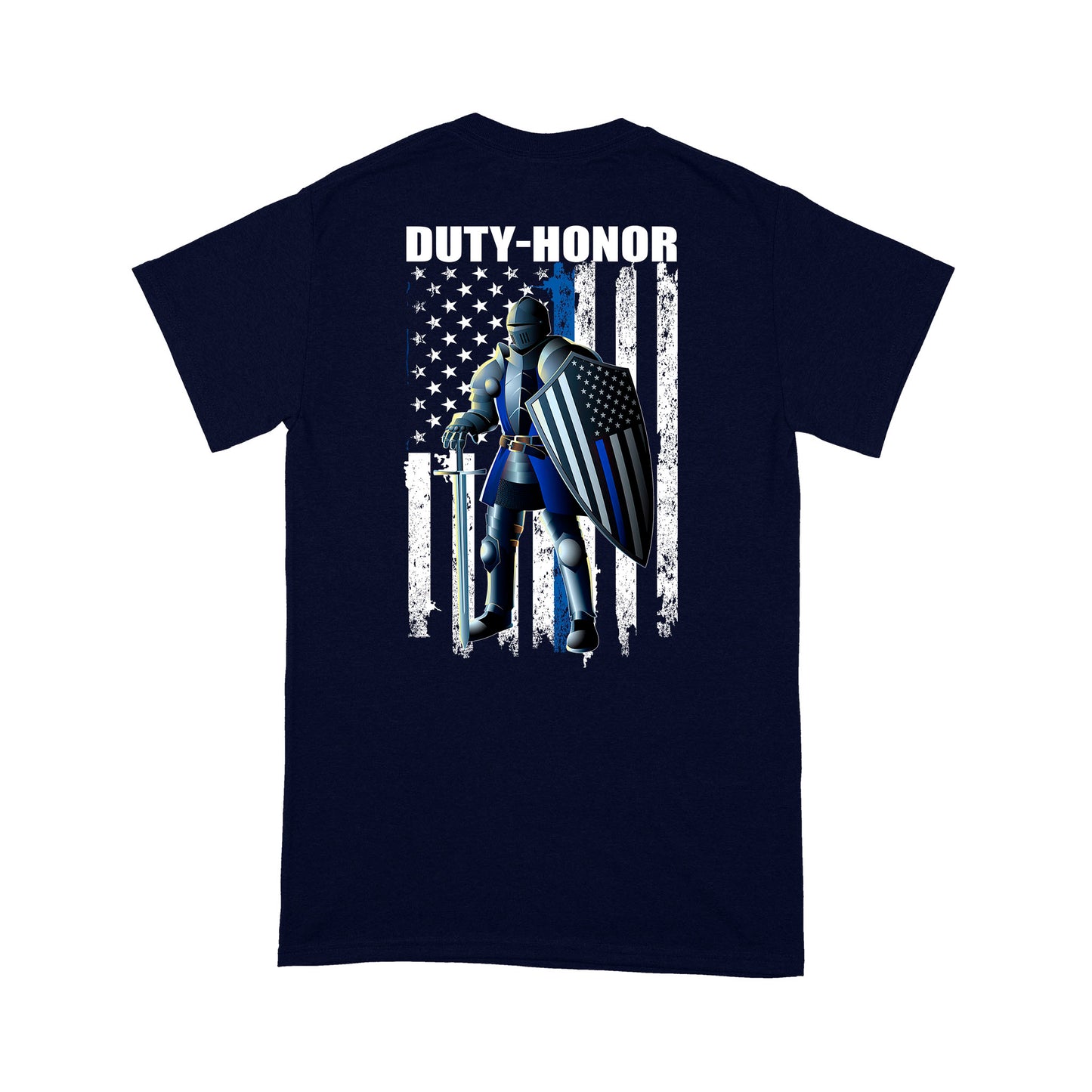 Duty Honor Thin Blue Lines T-Shirt Special Gift For Policeman
