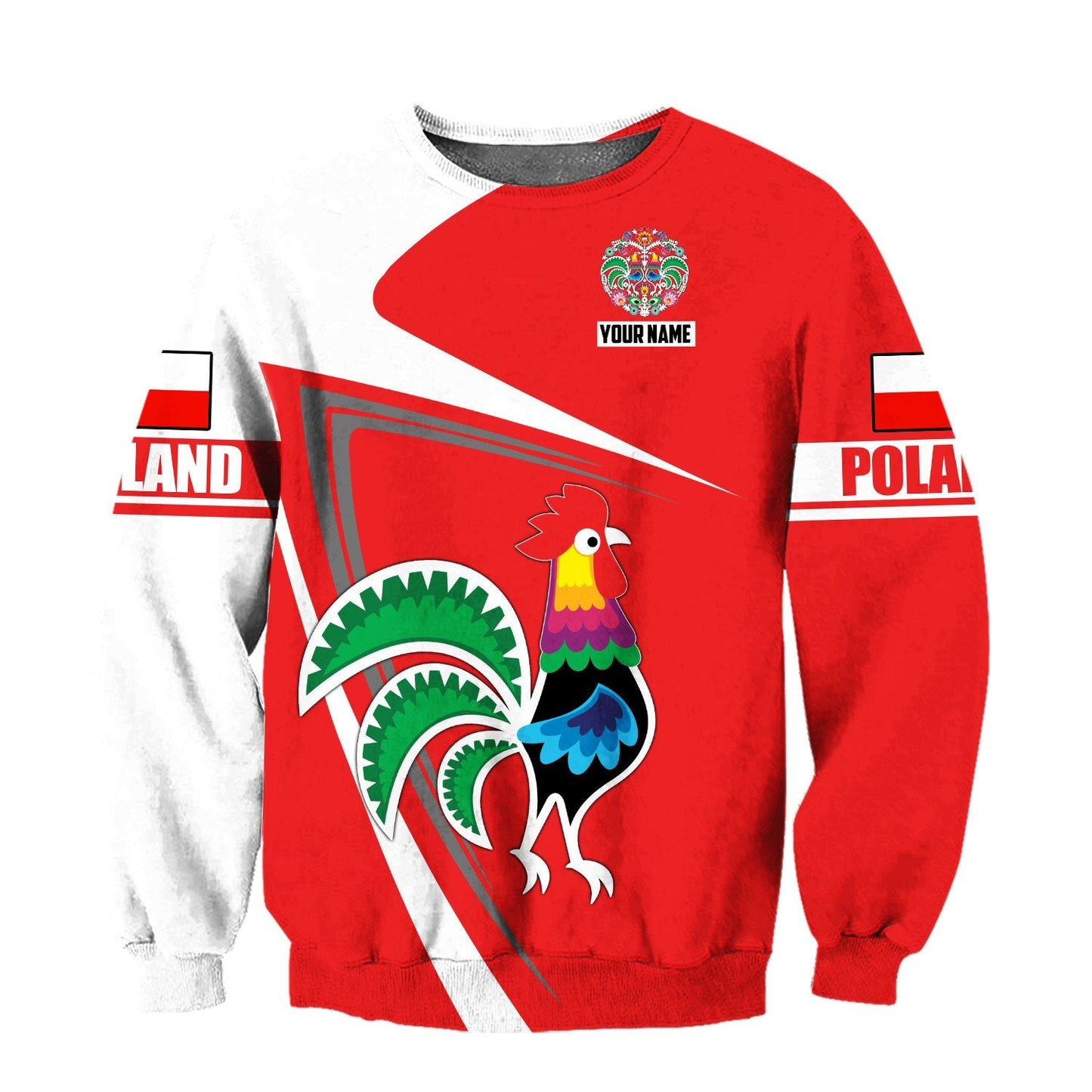 Personalized Polska Wycinanki 3D All Over Printed Unisex Hoodie
