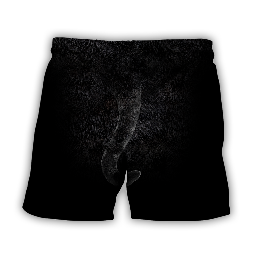 Love Black Cat cover face hair 3D all over shirts