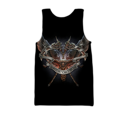 Ride or die 3D All Over Printed Shirts and short for Men and Women PL