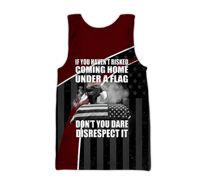 Veteran Honor the fallen Coming Home under a Flag 3D shirts for men and women