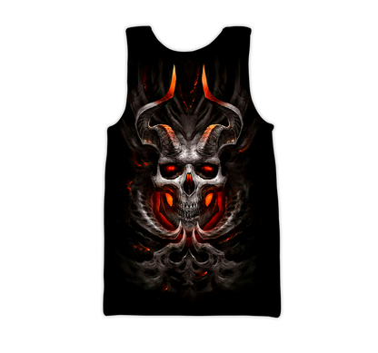 Premium Unisex All Over Printed Confronting Skulls Shirts MEI