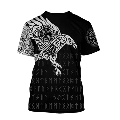 Vikings - The Raven of Odin Tattoo version 2.0 - Amaze Style™-Apparel