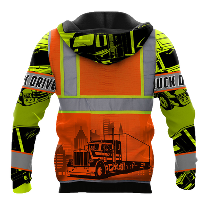 Personalized Trucker Safety 3D All Over Printed Shirts For Men And Women TN