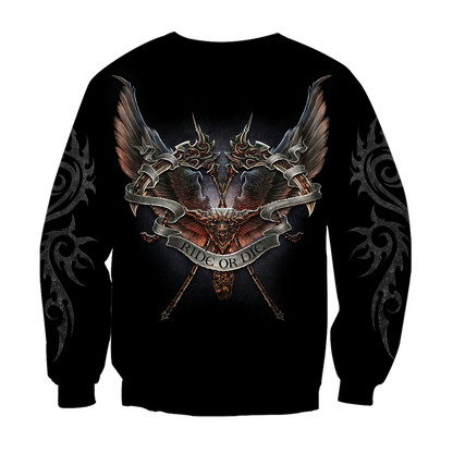Ride or die 3D All Over Printed Shirts and short for Men and Women PL