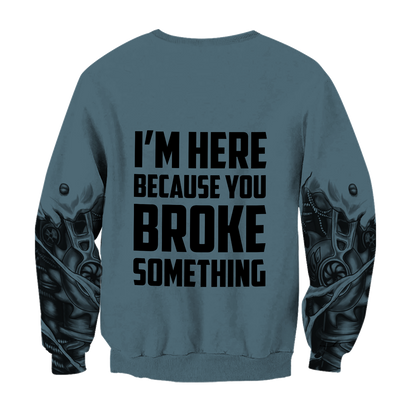 Mechanic 3D All Over Printed Hoodie For Men and Women TN