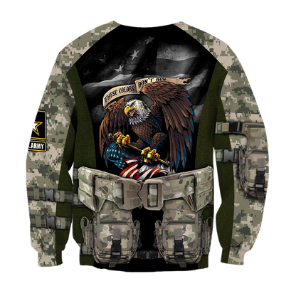 Army Veteran Our Flag Does Not Fly Because The Wind 3d shirts Proud Military