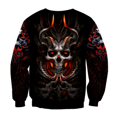 Premium Unisex All Over Printed Confronting Skulls Shirts MEI