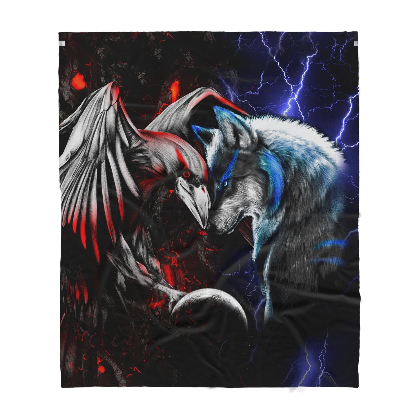 Custom Blanket Dragon and Raven - Gift For My Family - Sherpa Blanket HG
