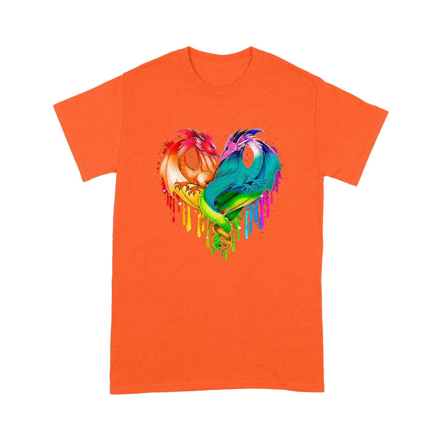Coloful Dragon Couple T-shirt MEI