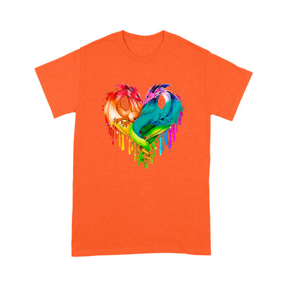 Coloful Dragon Couple T-shirt MEI