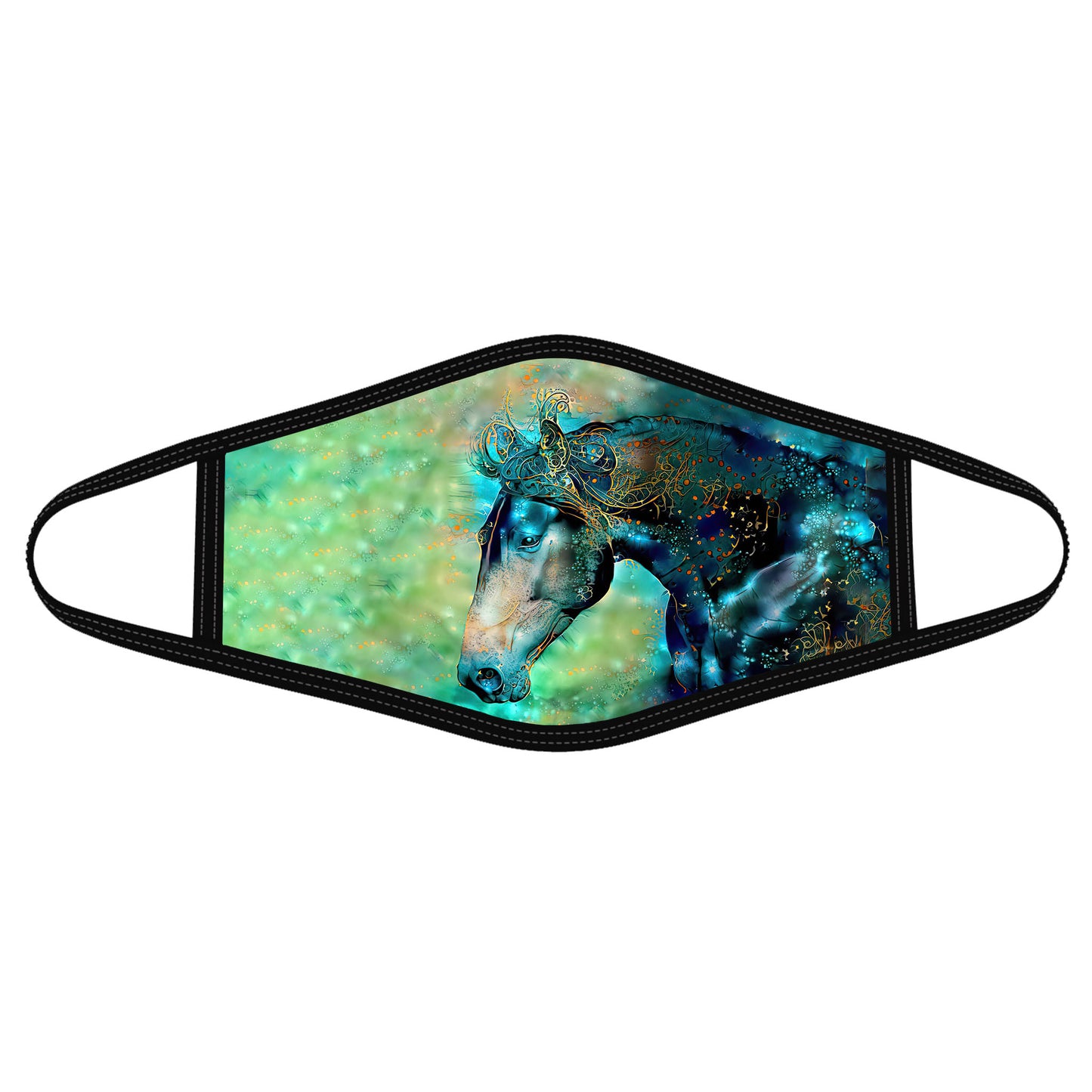Horse Galaxy Face Mask DL - Horse Themed Face Mask
