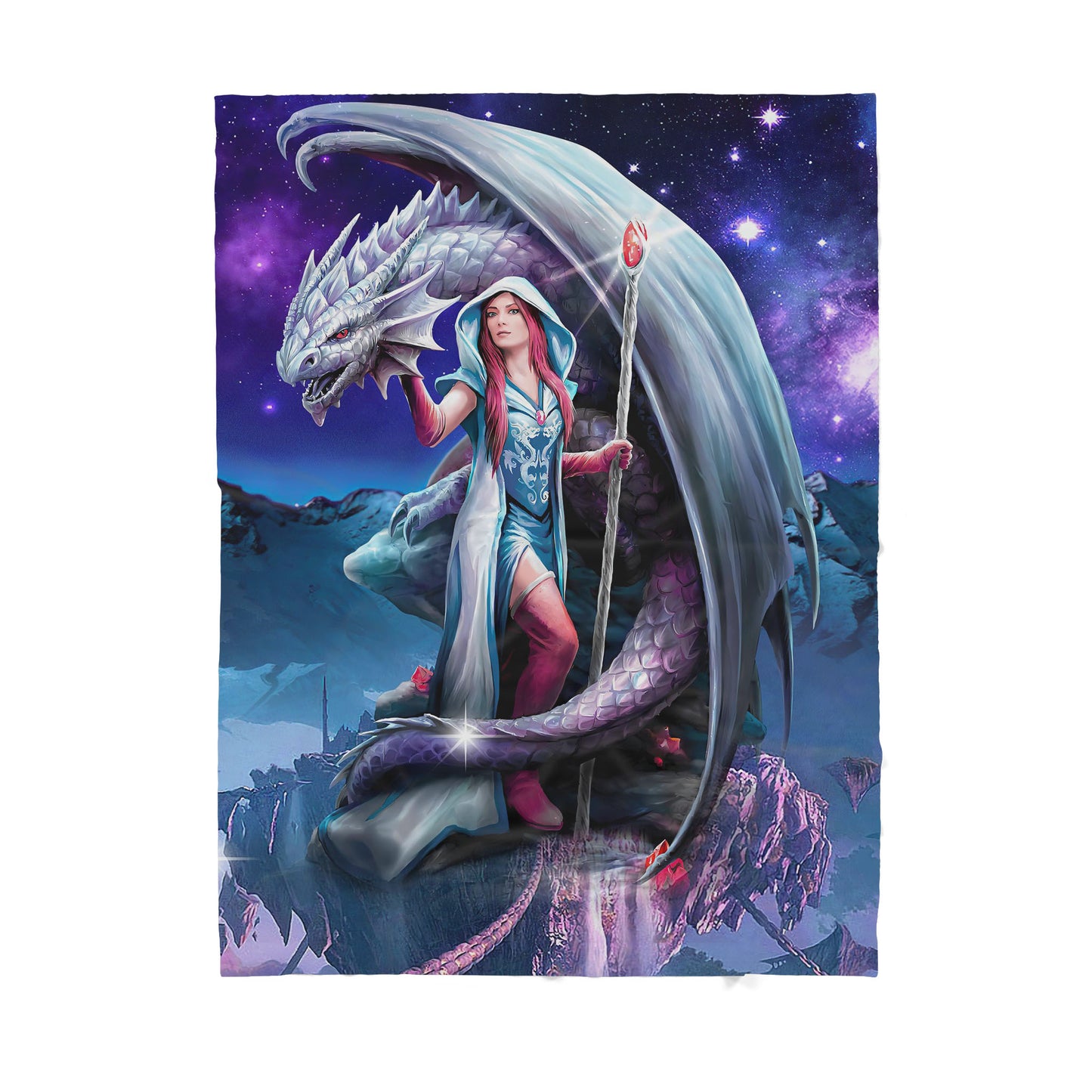 Custom Blanket Dragon - Gift For My Family - Sherpa Blanket HG