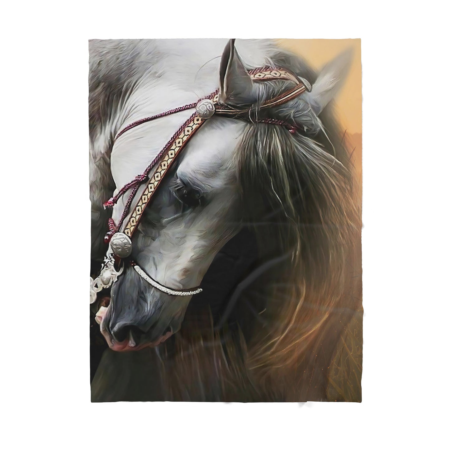 Custom Blanket Horse Sherpa Blanket TA