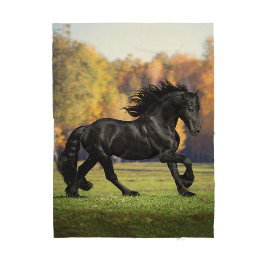 Custom Blanket Horse Sherpa Blanket TA