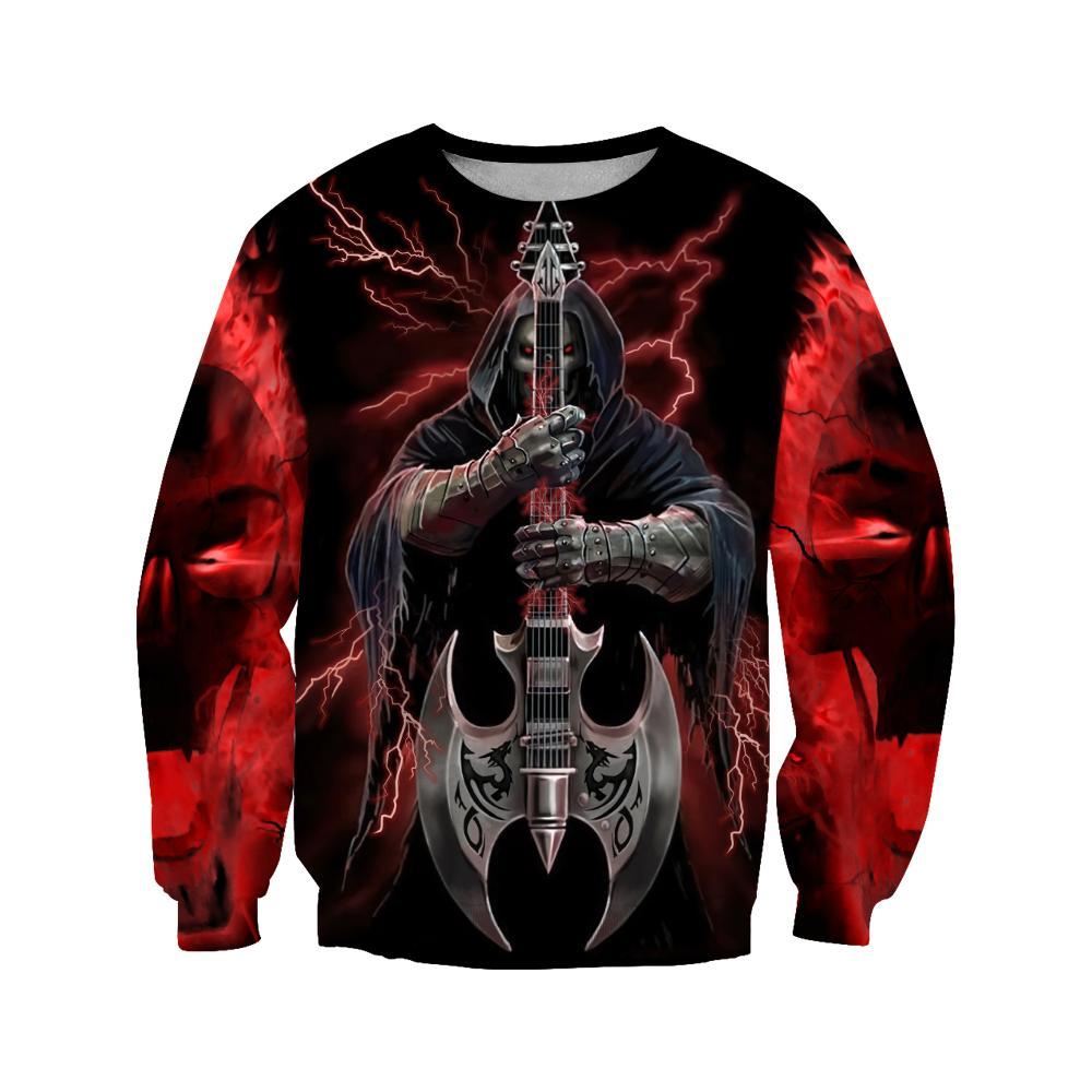 Music Skull  3D all over printed for man and women