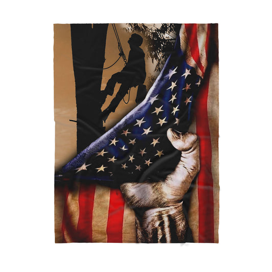 Custom Sherpa Blanket - American Arborist Blanket MEI