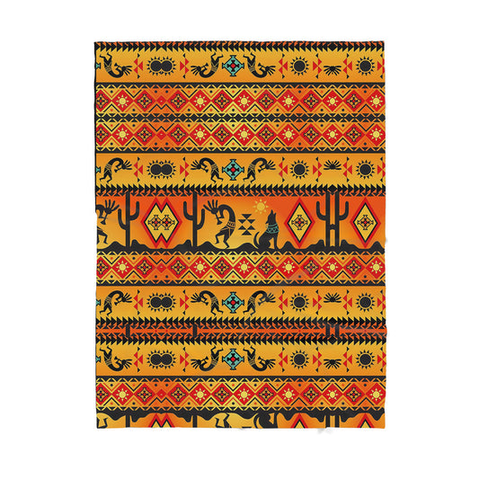 Native American Sherpa Blanket