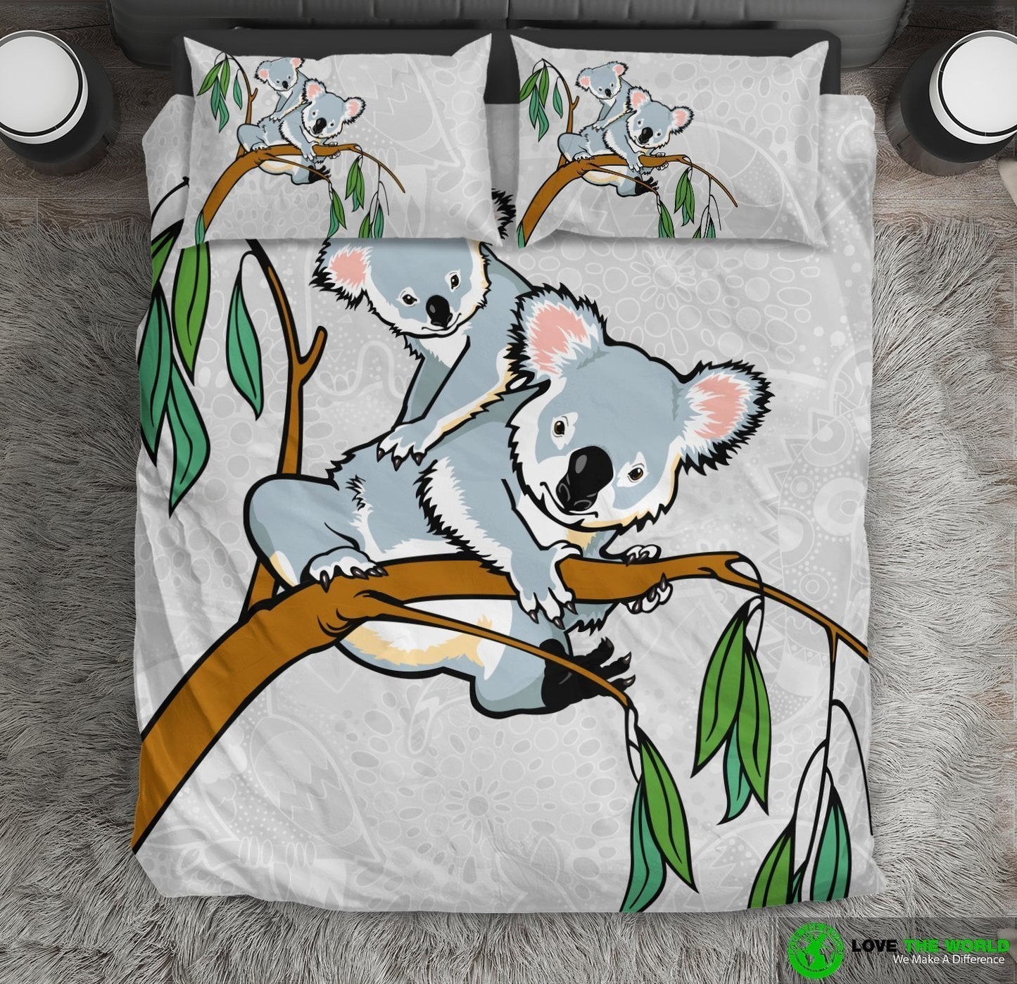 Koala duvet cover - Koala in tree bedding set NN6 - Amaze Style™-BEDDING SETS