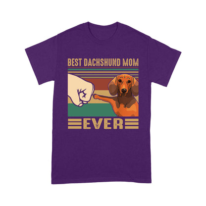 Dachshund Dog T-shirt DL - Best Dog Mom T-shirt