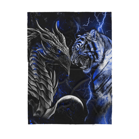 Custom Blanket Dragon - Gift For My Family - Sherpa Blanket HG