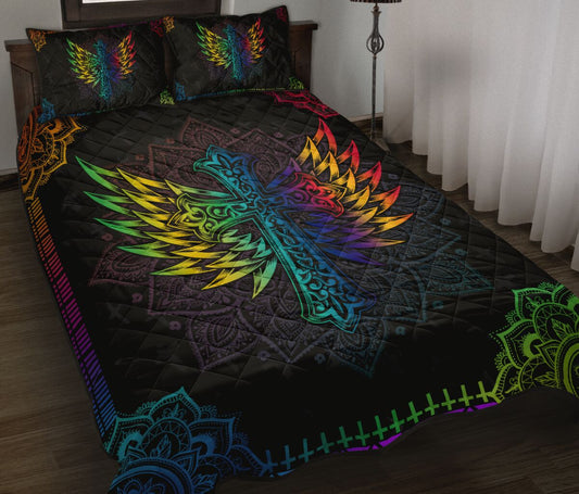 Jesus Cross Quilt Bedding Set TT JJ26052003 - Amaze Style™-Bedding Set