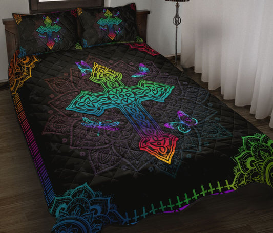 Jesus Cross Quilt Bedding Set TT JJ26052001 - Amaze Style™-Bedding Set