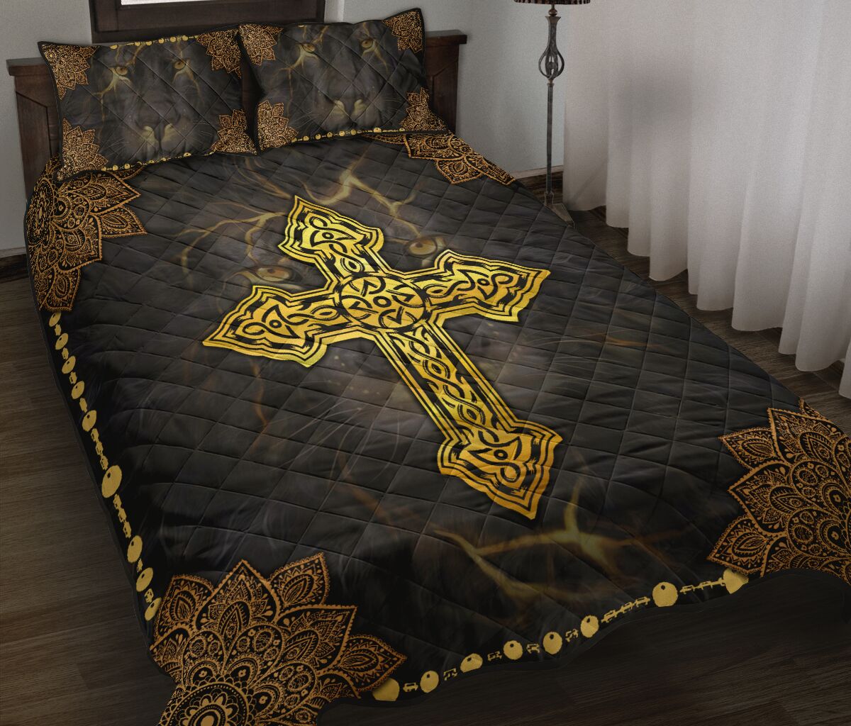 Jesus Cross Quilt Bedding Set TT JJ28052001 HV