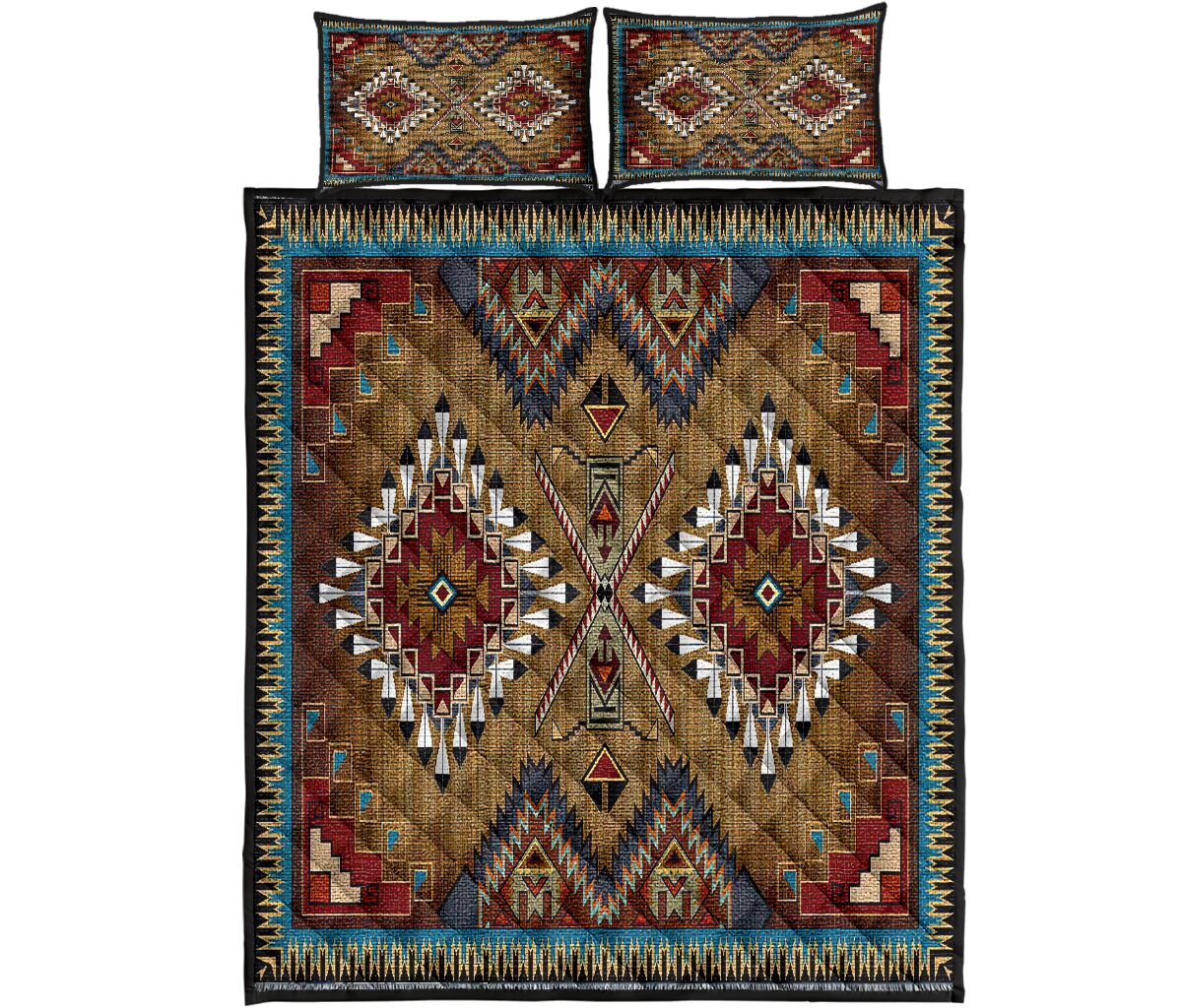 Native American Pow Wow Quilt Bedding Set Pi200501S1 - Amaze Style™-Quilt