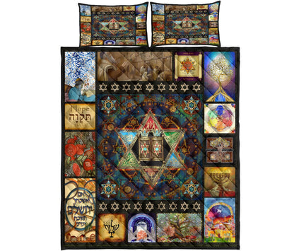 Jewish Star of David Quilt Bedding Set Pi081005S1 - Amaze Style™-Quilt